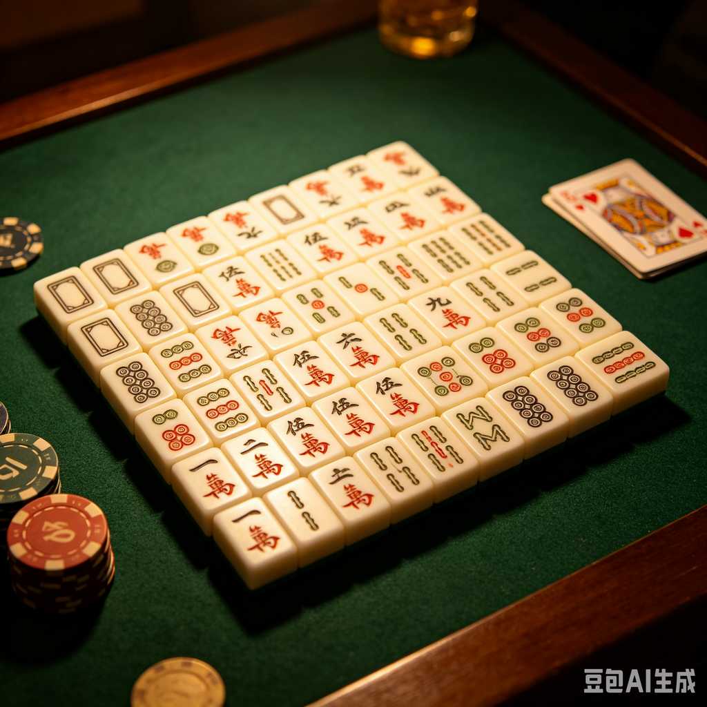 cute mini mahjong tiles set